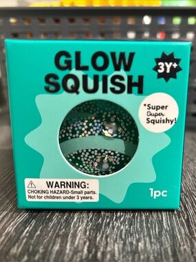 J’adore Green Glitter Glow Squishy Fidget Toy
